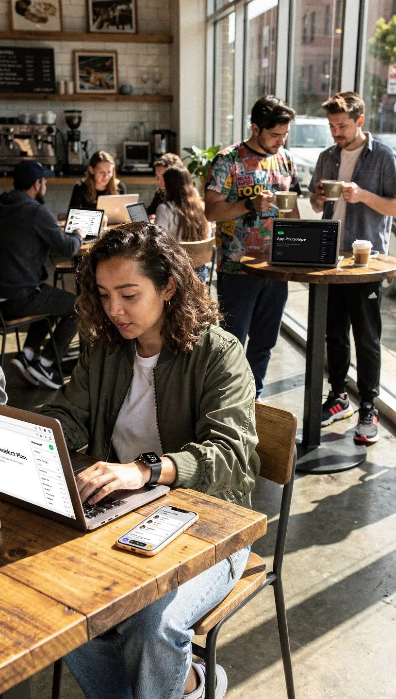 Modern office workspace